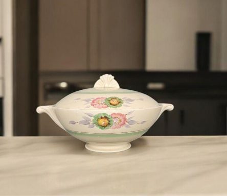 Tureen Clarice Cliff "HONEY DEW" PATTERN with Lidded Serving Dish Art Deco Floral Design Tureen Clarice Cliff "HONEY DEW" PATTERN with Lidded Serving Dish Art Deco Floral Design